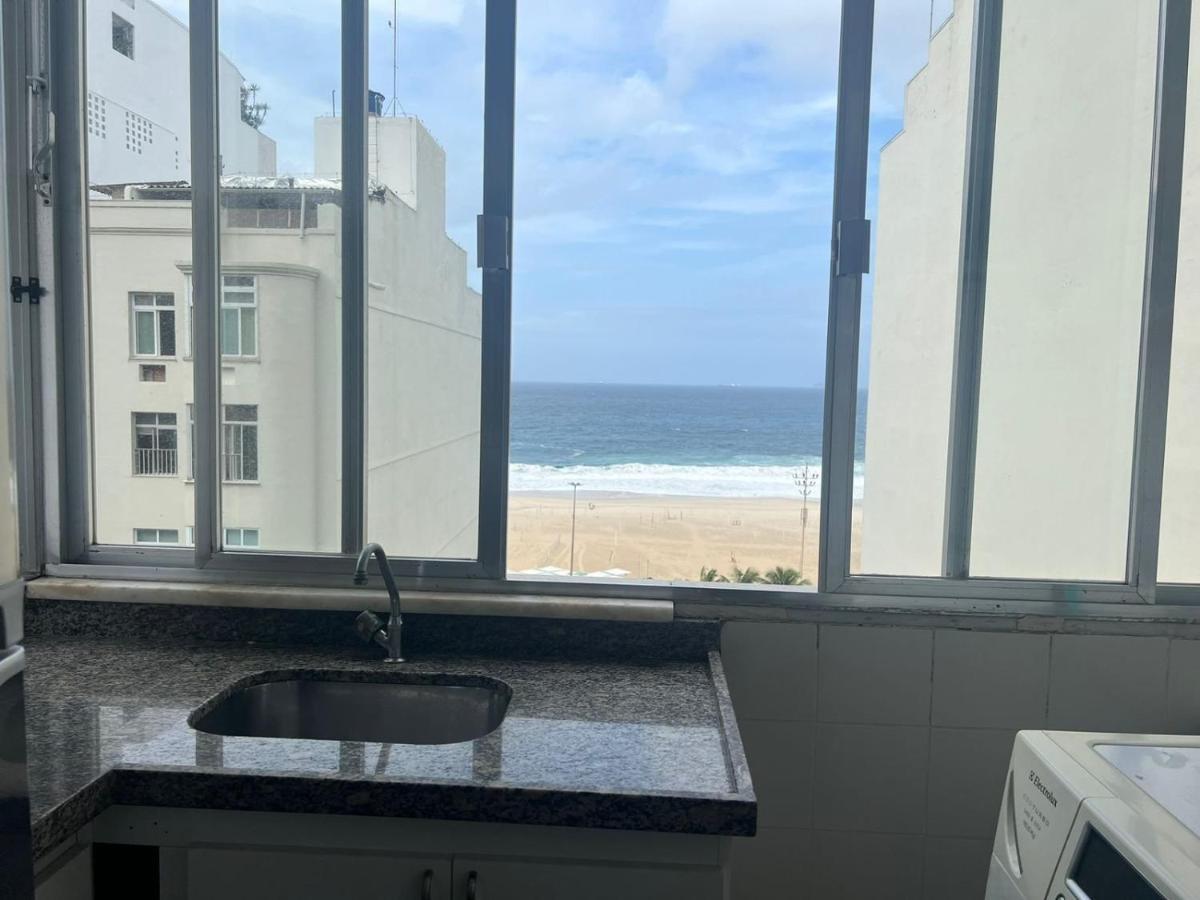 شقة Deslumbrante Vista Mar Na Praia De Copacabana ريو دي جانيرو المظهر الخارجي الصورة